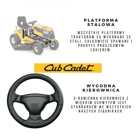 Traktorek Cub Cadet LT1 NS96 96cm traktorek ogrodowy kosiarka samojezdna spalinowa do trawy 960mm / 8.30 kW 13AB77BY603 OGRODY Oficjalny dystrybutor Autoryzowany sklep i serwis Cub Cadet
