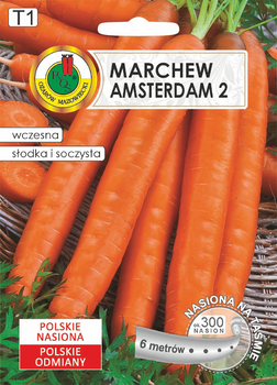 Marchew 'Amsterdam' – wczesna odmiana o słodkich, soczystych korzeniach