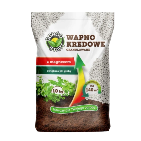 Ogród Start Wapno Kredowe z Magnezem 10 kg – Skuteczna Regulacja pH Gleby