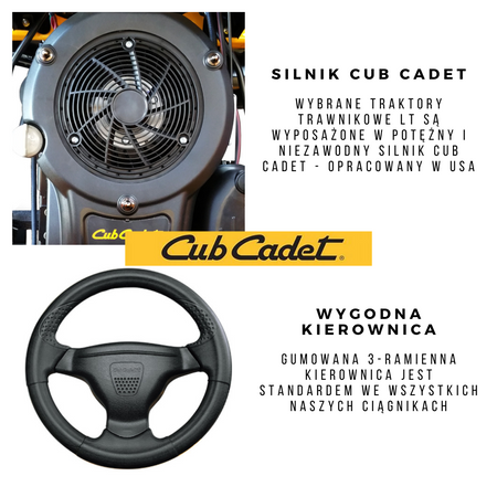 Traktorek Cub Cadet LT2 NR92 traktorek ogrodowy kosiarka samojezdna spalinowa do trawy 240L / 8.10 kW 13AB71BE603/S OGRODY Oficjalny dystrybutor Autoryzowany sklep i serwis CubCadet