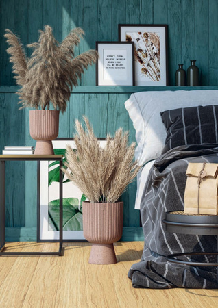 Doniczka Keli Mika Petit Eco Wood 14 platyna