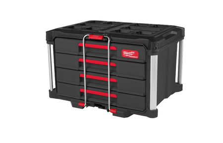 Skrzynia na narzędzia PACKOUT z 4 szufladami Milwaukee, 4932493189, 564 x 414 x 363 mm, ładowność 22 kg