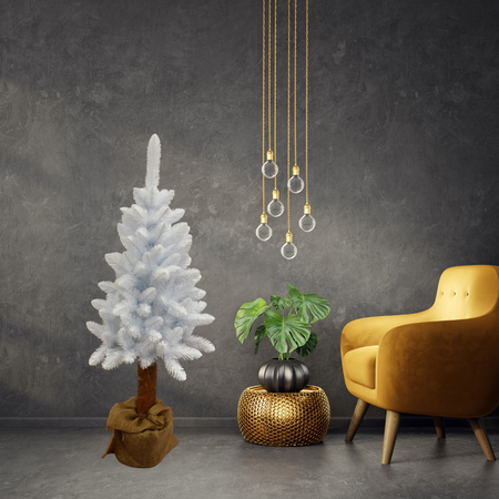 Choinka Biała Na Pniu 180cm Piękna Gęsta Sosna Śnieżka