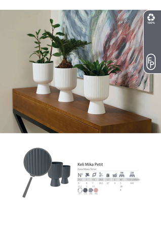 Doniczka Keli Mika Petit 14 biały