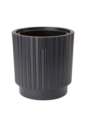 Doniczka Osłonka Mika Cyli + Wkład Mika Cyli 40 antracyt