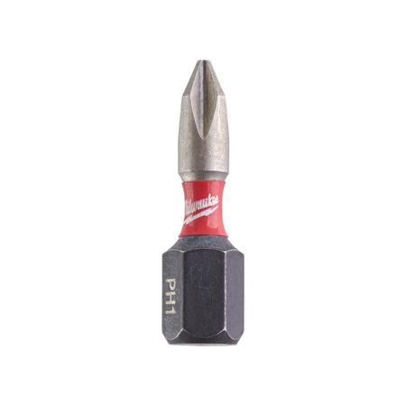 Bit udarowy Shockwave do śrub Phillips Milwaukee, 4932430850, PH1 x 25 mm (2 szt.)