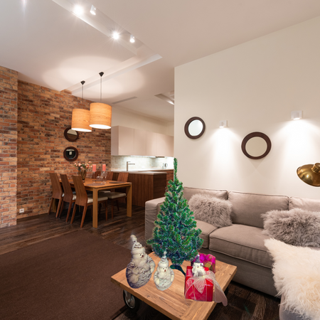 Choinka sztuczna Sosna Białe Końce 120 cm Gęsta Mała Choinka