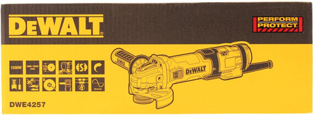 DWE4257-QS Szlifierka kątowa 125mm 1500W Suwak OGRODY Oficjalny dystrybutor Autoryzowany sklep DeWalt