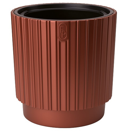 Doniczka Osłonka Mika Cyli + Wkład 40 rdzawy perłowy