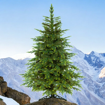 Choinka sztuczna Świerk PE Skandynawski na niciach 250 cm stojak metalowy