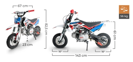 Pit bike MRF 80 Runner – idealny motocykl dla dzieci 7–10 lat