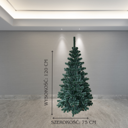 Choinka sztuczna Sosna Białe Końce 120 cm Gęsta Mała Choinka
