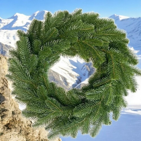Wianek Bożonarodzeniowy "Zimowy Świerk Premium" 40cm 100% PE
