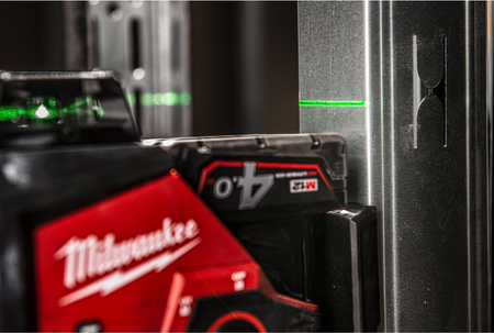 Laser 3-płaszczyznowy Milwaukee M12 3PL-0C 360° z zieloną wiązką 12 V, bez wyposażenia