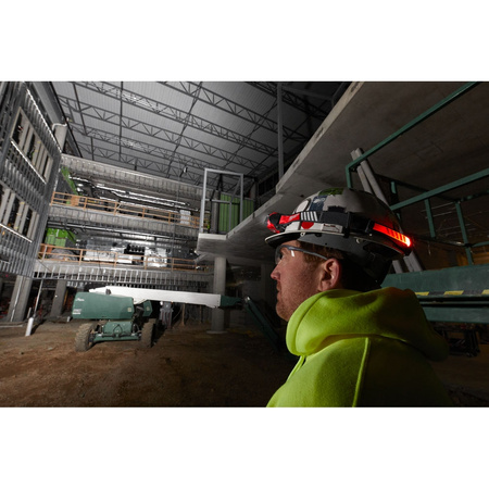 Akumulatorowa latarka - czołówka USB HI-VIS do kasku Milwaukee L4 HL-VIS-301, 600 lm, 4 V, 3.0 Ah