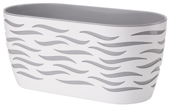 4440-011+040 W skrzynka Sahara Duo 35 biały+ platyna wkład