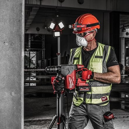 Młot wiercąco-kujący typu kombi 4-trybowy SDS-Plus Milwaukee 18 V M18 ONEFHPX-0X, FUEL™, ONE-KEY™, w walizce, bez wyposażenia