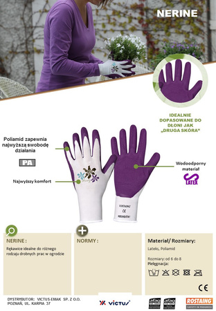 Rękawice nerine rękawiczki damskie "druga skóra" rozm. 7