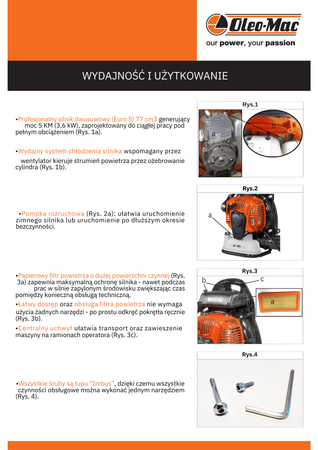 Dmuchawa ogrodowa Oleo-Mac BV 901 odkurzacz spalinowy ogrodowy dmuchawa do liści premium 56599104E5 OGRODY Oficjalny dystrybutor Autoryzowany dealer i serwis Oleo-Mac