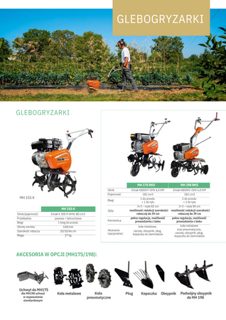 Glebogryzarka Oleo-Mac MH 198 RKS glebogryzarka spalinowa ogrodowa kultywator 6KM / 85 cm klasa premium 68589012e5 OGRODY Oficjalny dystrybutor Autoryzowany dealer i serwis Oleo-Mac