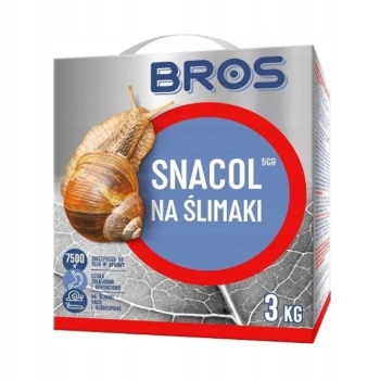 BROS Snacol 3GB trutka, preparat, środek, zwalcza ŚLIMAKI 3 kg Karton
