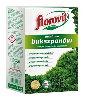 Florovit nawóz do bukszpanów i innych żywopłotów liścicastych 1 kg Inco