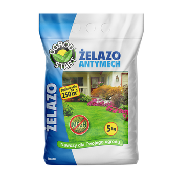 Ogród Start Żelazo Antymech 5 kg – Nawóz na mech w trawniku