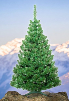 Choinka sztuczna Jodła Polska Naturalna 220cm stojak plastikowy