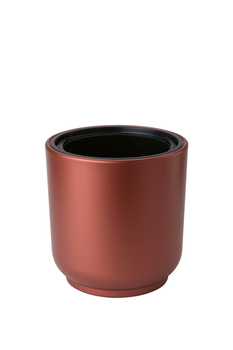 Doniczka Satina 30 z wkładem rdzawy perłowy  