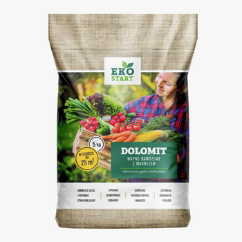 Ogród Start Dolomit Wapniowo-Magnezowy EKO START 5 kg – Naturalne Wapno do Odkwaszania Gleby