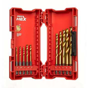 Zestaw wierteł do metalu Shockwave HSS-G Tin Milwaukee, 48894759, 3 - 10 mm (10 szt.)