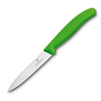 Nóż do warzyw Victorinox 6.7706.L114 – zielona rękojeść, ostrze 10 cm