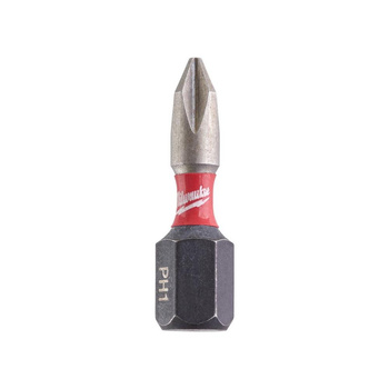 Bit udarowy Shockwave do śrub Phillips Milwaukee, 4932430850, PH1 x 25 mm (2 szt.)