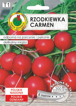 Rzodkiewka 'Carmen' na taśmie – polska odmiana o doskonałych właściwościach do całorocznej uprawy