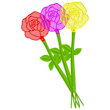 Packa klapka na muchy kwiatek