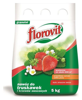 Florovit nawóz do truskawek i krzewów owocowych worek 5 kg Inco